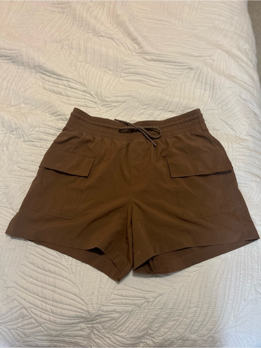 Women’s Old Navy StretchTech Brown Dry Quick Athletic Shorts Size M